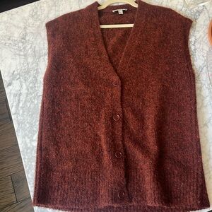 Cos sweater vest burgundy color size XS